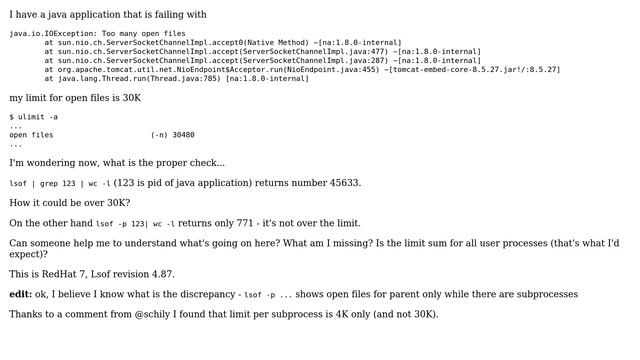 Unix & Linux: Limit for open files смотреть онлайн