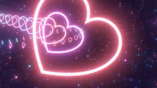 Beautiful Wallpaper Neon Lights Love Heart Tunnel Glow Particles Fast Moving Animated Background 4k смотреть онлайн