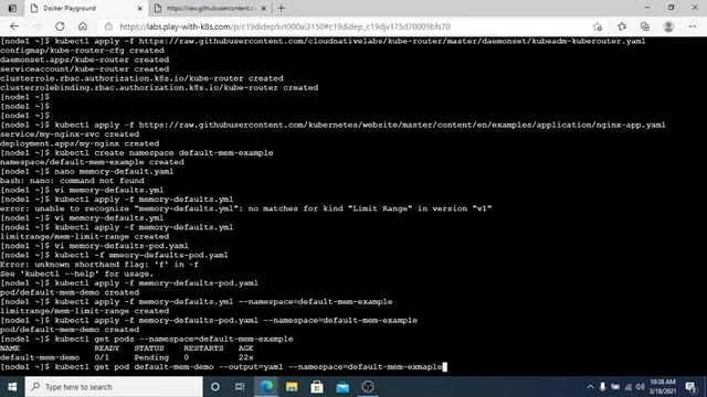 Configure Default Memory Requests and Limits for a Namespace смотреть онлайн