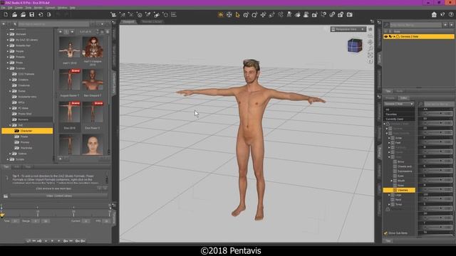 Export Model and Morphs from Daz3D to 3DS Max - Tutorial смотреть онлайн
