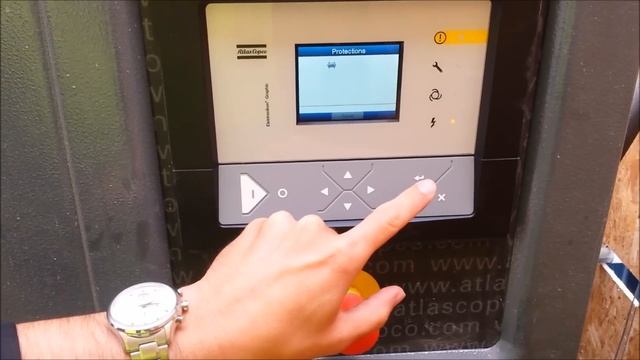 How to reset Atlas Copco Electric Air Compressor смотреть онлайн