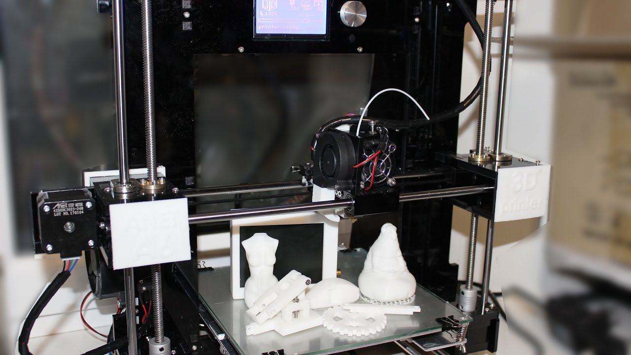 3D принтер Anet A6. Первые результаты работы. смотреть онлайн