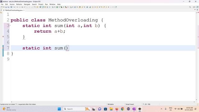 Method Overloading смотреть онлайн