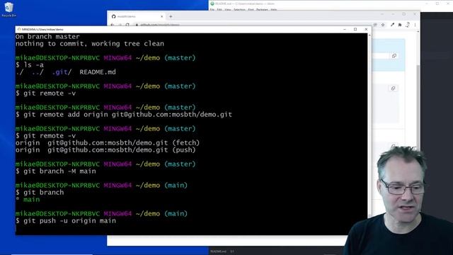 Connect local Git repository to a newly created GitHub repo смотреть онлайн