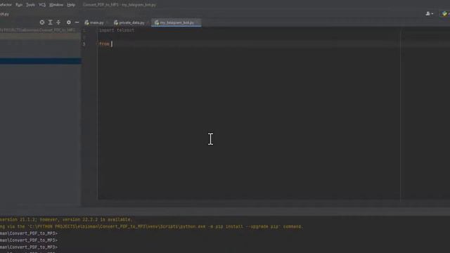 Python PDF to MP3 Converter Telegram Bot For Beginners смотреть онлайн
