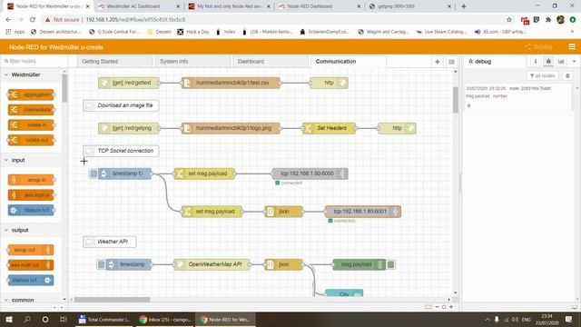 Weidmüller AC: Communication between Node-Red machines смотреть онлайн