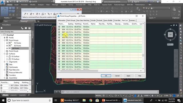 33 AutoCAD Civil 3D in Urdu How to Create Grid Elevation on Surface Export to Excel смотреть онлайн