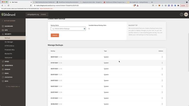 How to manually backup WordPress site on SiteGround смотреть онлайн