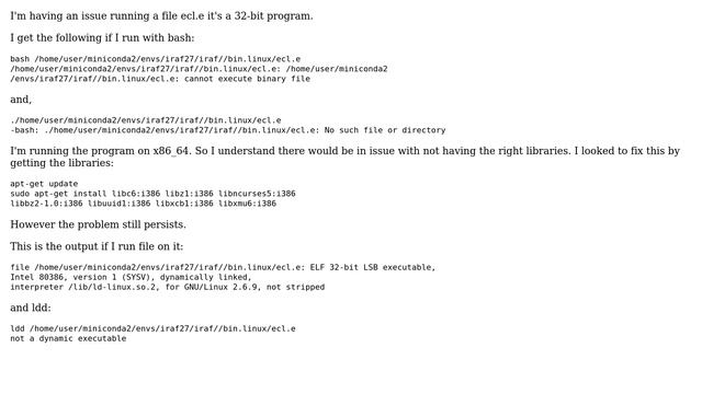 Ubuntu (xenial) cannot execute binary file: Exec format error смотреть онлайн