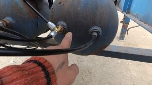 Упрощённая воздушная система иномарочного полуприцепа с пневмоподвеской