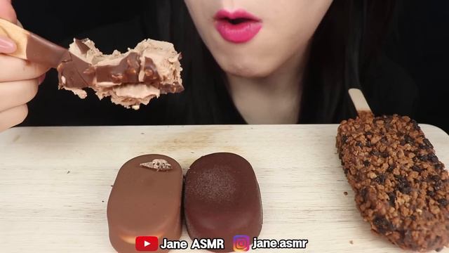 ASMR DARK CHOCOLATE ICE CREAM 다크 초콜릿 아이스크림 MUKBANG 먹방