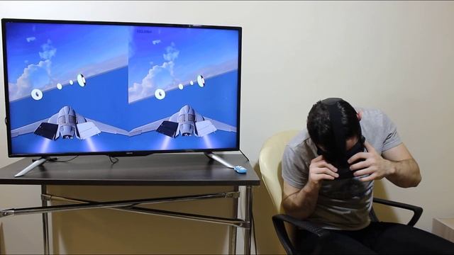 #64 Полет на истребителе в виртуальной реальности! Обзор VR игры для Android, iPhone и др смотреть онлайн
