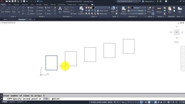 22. Move, Copy, Offset | AutoCAD 2022 | English смотреть онлайн