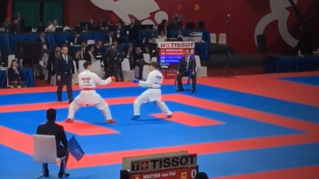 ASIAN GAMES KARATE 2018 Kumite -60 for Bronze Medals Vietnam VS Uzbekistan (Saridin Saytamov) смотреть онлайн