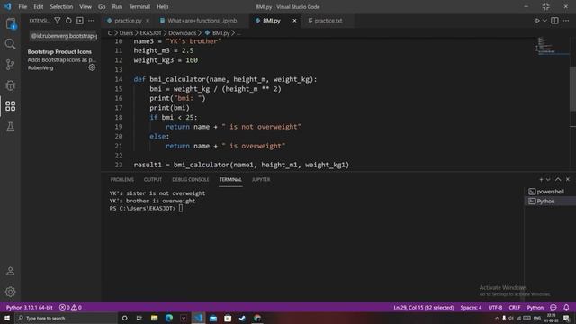 This is how i make BMI calculator using python . project link is in description смотреть онлайн