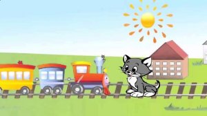 Слушать паровоз по рельсам мчится.Детские стихи про котят