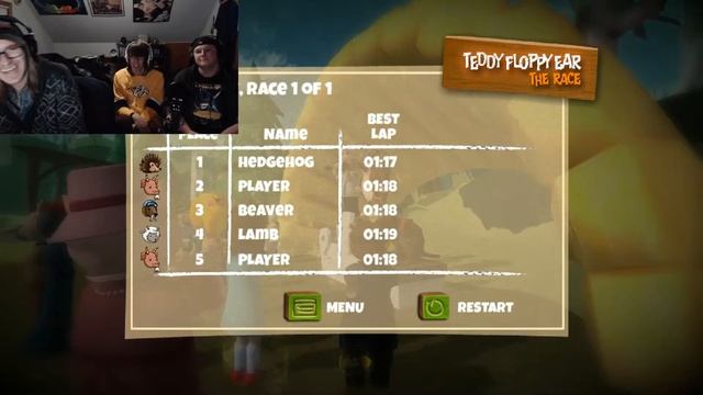 THE MOST HARDCORE RACING GAME EVER. - Teddy Floppy Ear: THE RACE смотреть онлайн