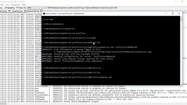IBM Websphere Application Server Zero to Hero Stop Application Node Dmgr смотреть онлайн