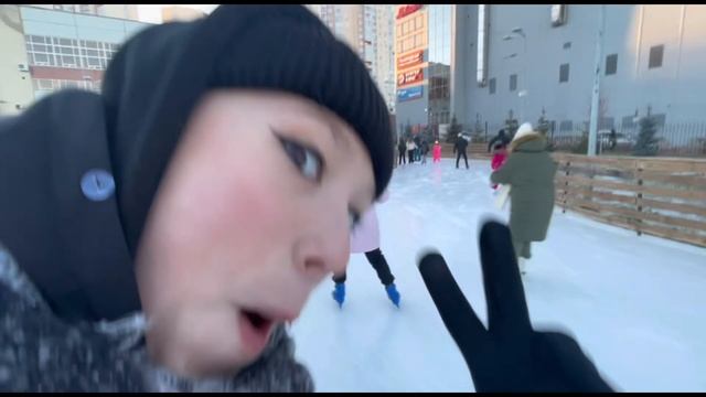Влог с катка/наши полёты❄️☃️