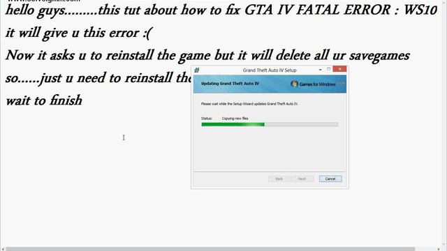 How to Fix GTA IV fatal Error : WS10 смотреть онлайн