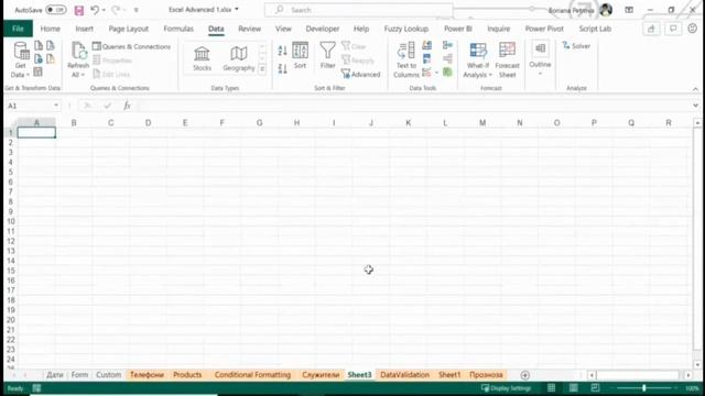 Data Validation - Microsoft Excel Training with Boriana Petrova смотреть онлайн