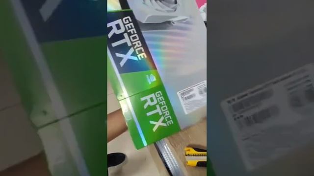 Распаковка видеокарты Colorful RTX 3060 с озона за 26.700 рублей. Продавец Hemei. смотреть онлайн