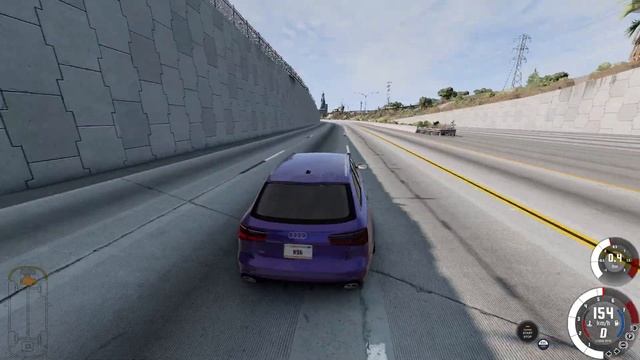 BeamNG drive Audi RS6 2018 driving and review смотреть онлайн