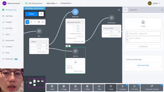 UChat - WhatsApp Flow Demo with 360Dialog API - Part 2/2 смотреть онлайн