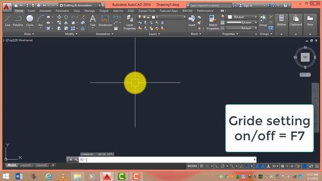 how to use grid setting in autocad 2016 by Autocad 2D+3D Full смотреть онлайн