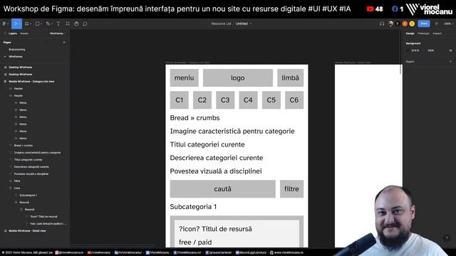 ?LIVE - Workshop de Figma 1: desenăm o interfață pentru lista de resurse digitale (UX, UI, IA) смотреть онлайн