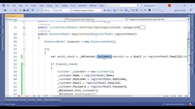 How to create Register Page in Blazor Server Shopping Cart Part 9 using .Net Core Webapi and EFCore смотреть онлайн