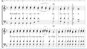 🎼 "Хвалите имя Господне" Афонское. Полиелей (все партии)