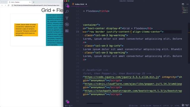 BOOTSTRAP 4 The Grid + Flexbox смотреть онлайн