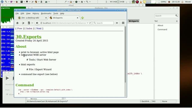 Update available (About zim, a Desktop Wiki; Part 3/3: Advanced) смотреть онлайн