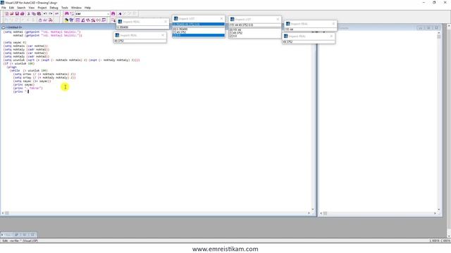 Autolisp - Örnek Lisp Uygulaması Yazımı смотреть онлайн