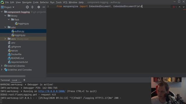 Handle database connection with mongoengine inside flask middleware - Project: Logging - Part 2 смотреть онлайн