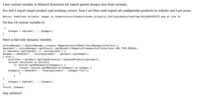Magento: Magento 2 Notice: Undefined variable: images смотреть онлайн