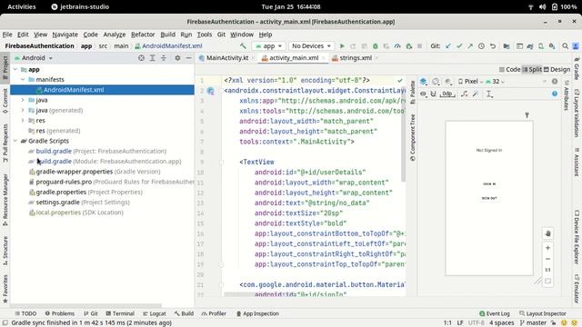 3.Connect Android App With Firebase | Android Studio Kotlin | Hindi смотреть онлайн