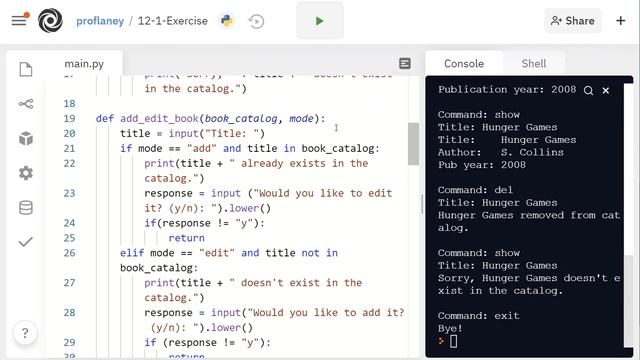 Python Dictionaries - Book Catalog Example - List all books смотреть онлайн
