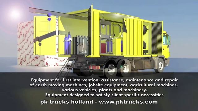 pktrucks Ravasini with Mercedes mobile workshop смотреть онлайн