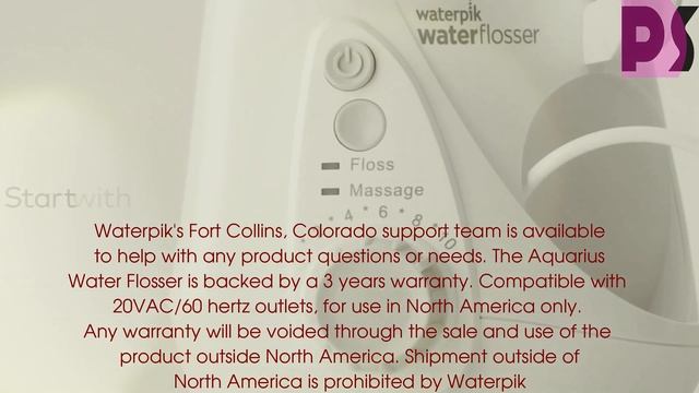 Waterpik Water Flosser Electric Dental Countertop Oral Irrigator For Teeth, Aquarius, WP-660 White смотреть онлайн