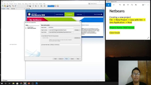 How to Compile and Run Java Program in Netbeans | My First Program in JAVA смотреть онлайн
