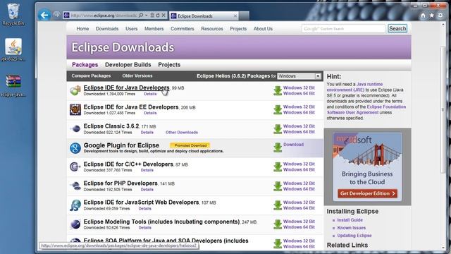 Java Programming: 1 - Installing the JDK and Eclipse смотреть онлайн