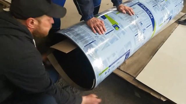 Подготовка к отправке. Монолитный поликарбонат PALSUN 4мм, лист 2050х6100 мм смотреть онлайн