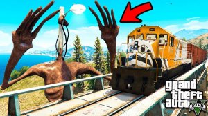 СМОЖЕТ ЛИ ФОНАРЕГОЛОВЫЙ ОСТАНОВИТЬ ПОЕЗД В ГТА 5 МОДЫ! SIREN HEAD SCP ОБЗОР МОДА В GTA 5! ВИДЕО MODS