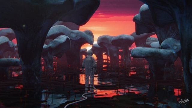 Alien Sunset Live Wallpaper - 1 Hour Background Loop 4K Ultra HD смотреть онлайн