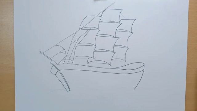 sailing ship drawing pencil sketch for beginners | ship drawing pencil sketch | ship drawing easy смотреть онлайн