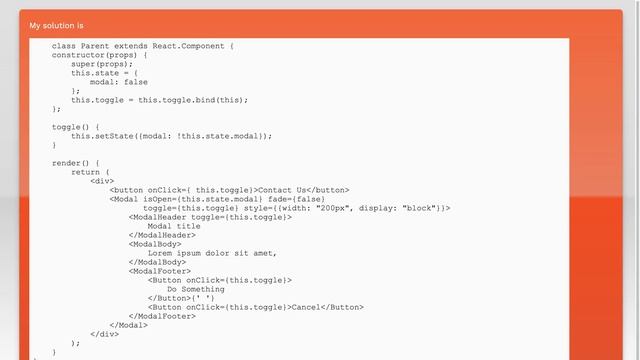 react bootstrap modal not showing смотреть онлайн