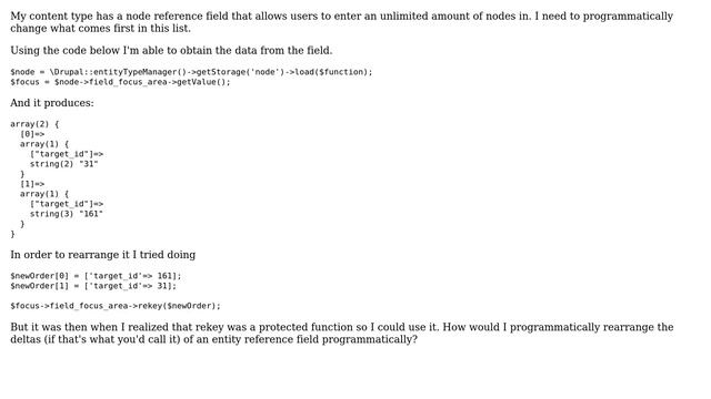 Drupal: Programmatically rearrange order of entity reference list on node смотреть онлайн