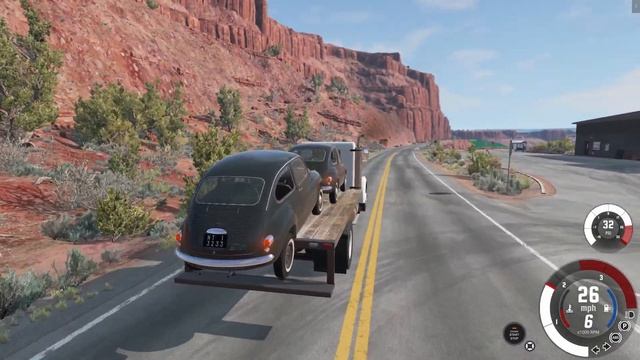 Cars vs war shells, mines - BeamNG.Drive crashes смотреть онлайн